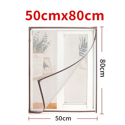 magnetic screen door  mosquito net   Magnetic Window Screen Tulle Mesh Stealth Customize DIY Mesh Curtain Removable Washable