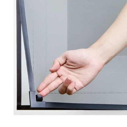 magnetic screen door  mosquito net   Magnetic Window Screen Tulle Mesh Stealth Customize DIY Mesh Curtain Removable Washable