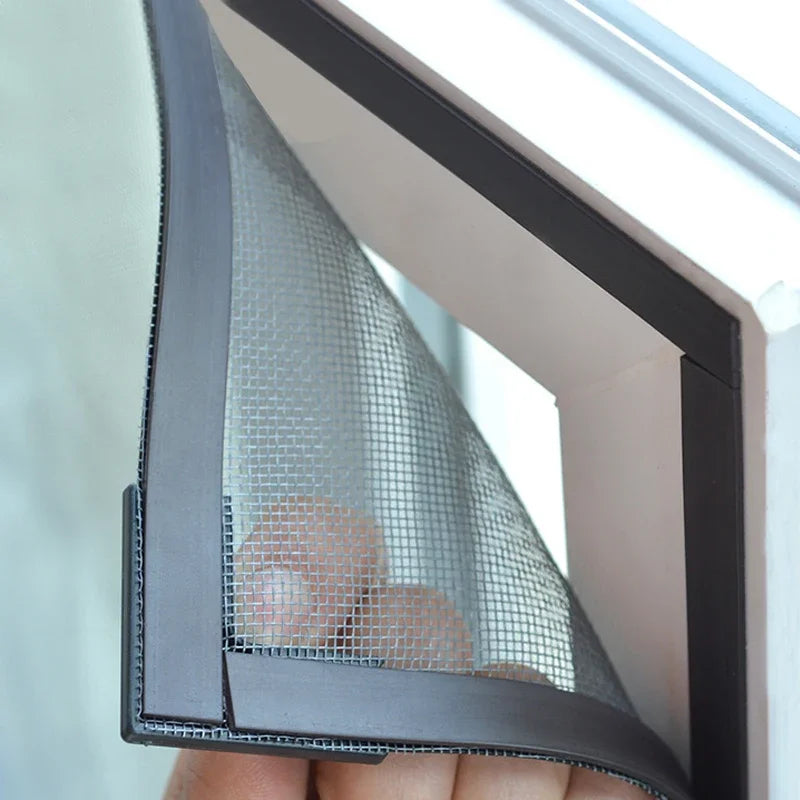 magnetic screen door  mosquito net   Magnetic Window Screen Tulle Mesh Stealth Customize DIY Mesh Curtain Removable Washable