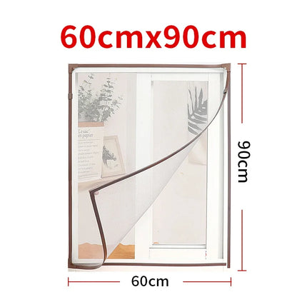 magnetic screen door  mosquito net   Magnetic Window Screen Tulle Mesh Stealth Customize DIY Mesh Curtain Removable Washable