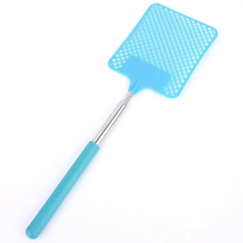 1 Pack Of Black Creative Fly Swatter Mosquito Swatter Stainless Steel Expansion Design Fly Repellent Supplies